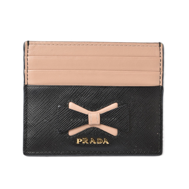 Prada Card Case Saffiano Black